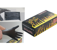 Flame Black latex gloves I125