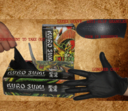 Black latex gloves I284